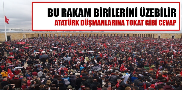 Türk milletinden Atatürk düşmanlarına tokat gibi cevap