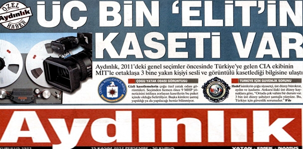 3 bin 'önemli Türk' CIA ve MİT'in kasetlerinde