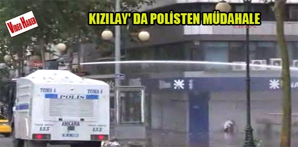 Kızılay'da polisten müdahale