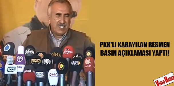 PKK'lı Karayılan resmen basın açıklaması yaptı!