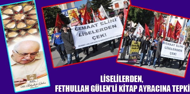 Liselilerden, Fethullah Gülen'li kitap ayracına tepki