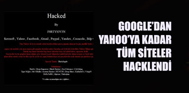 Dünyaca ünlü siteler hacklendi