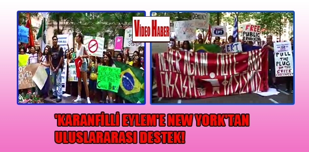 'Karanfilli eylem'e New York'tan uluslararası destek