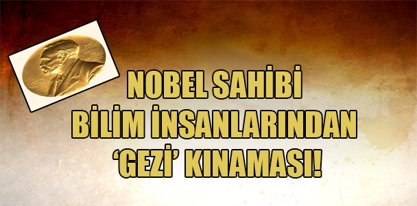 Nobel sahibi bilim insanlarından 'Gezi' kınaması!