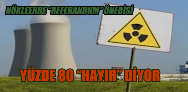 Nükleer Tehlikede "referandum" önerisi