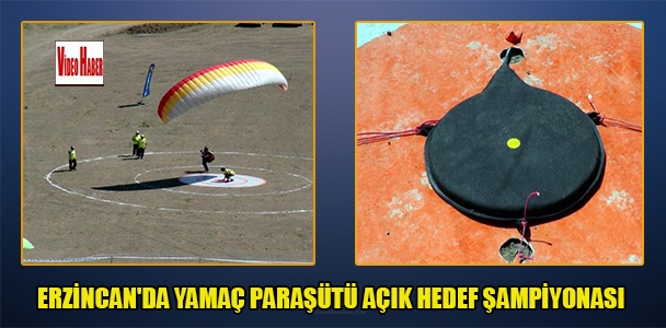 Erzincan'da yamaç paraşütü açık hedef şampiyonası