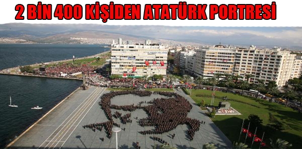 2 Bin 400 Kişiden Atatürk Portresi