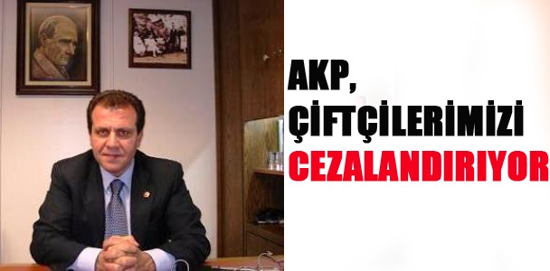 AKP çiftçilerimizi cezalandırıyor