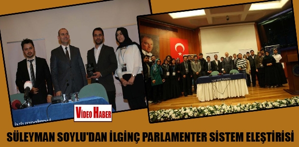 Süleyman Soylu'dan ilginç parlamenter sistem eleştirisi
