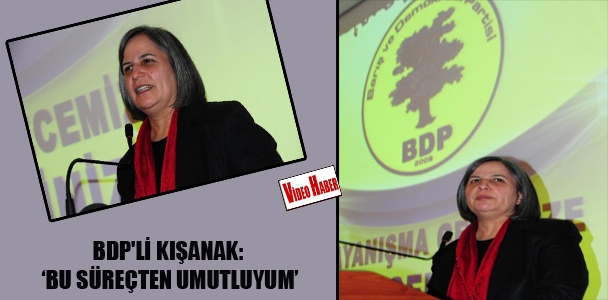 BDP'li Kışanak: Bu süreçten umutluyum