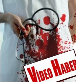 Kadın doktora şiddet kamerada