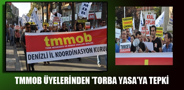 TMMOB üyelerinden 'Torba Yasa'ya' tepki