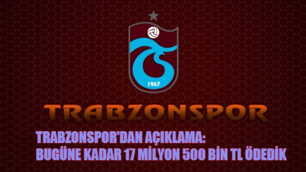 Trabzonspor'dan yabancı oyuncularla yaşanan maddi sıkıntılarla ilgili açıklama