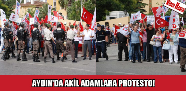 Aydın'da Ak-İL adamlara protesto