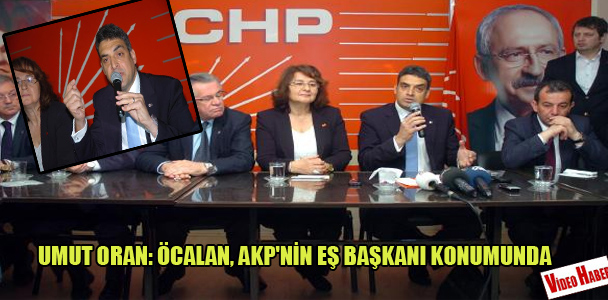 Umut Oran: Öcalan, AKP'nin eş başkanı konumunda
