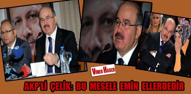 AKP'li Çelik: Bu mesele emin ellerdedir